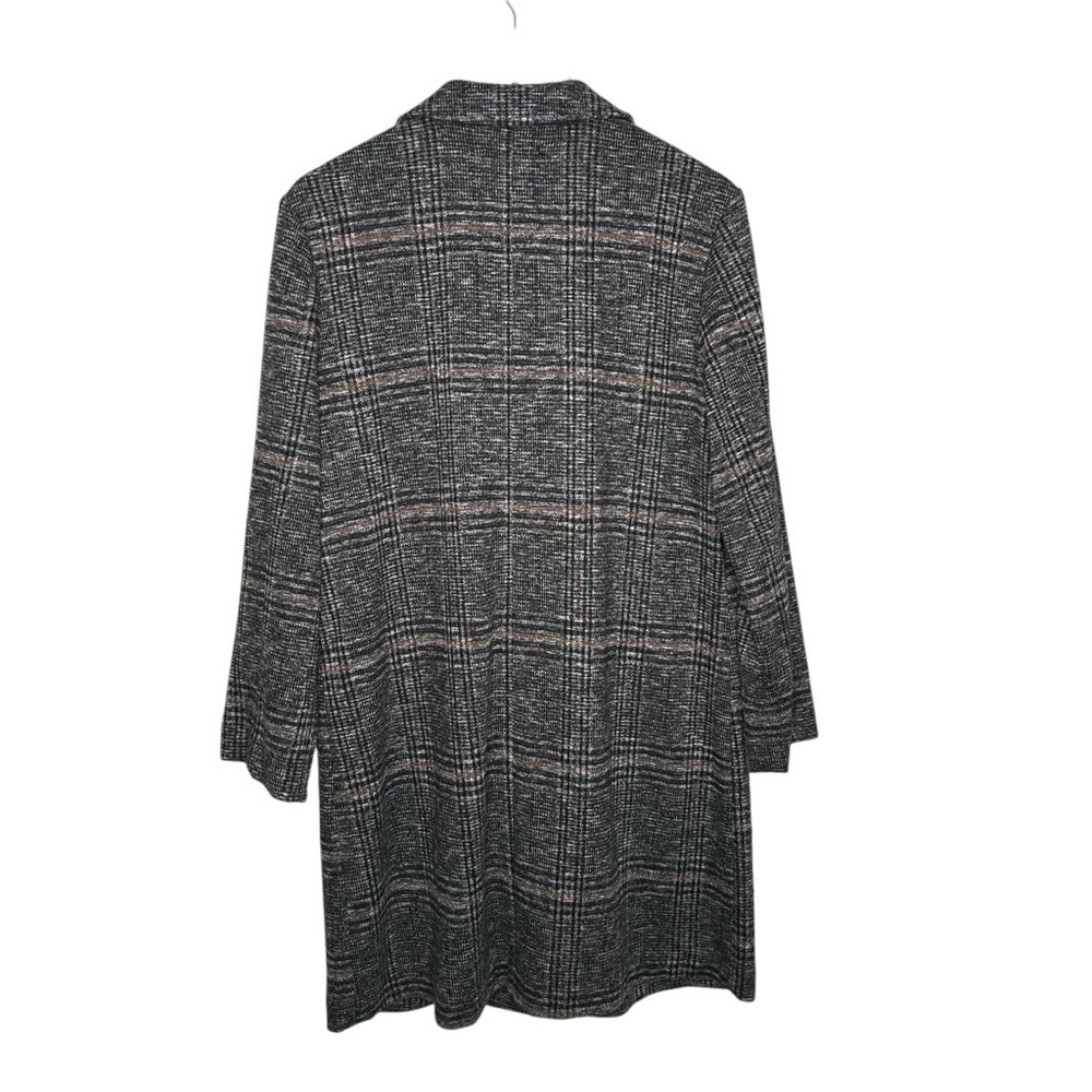 Sanctuary Carlyle Plaid Coat Abstract Plaid Soft Oversized Career Jacket Medium - Picture 13 of 15